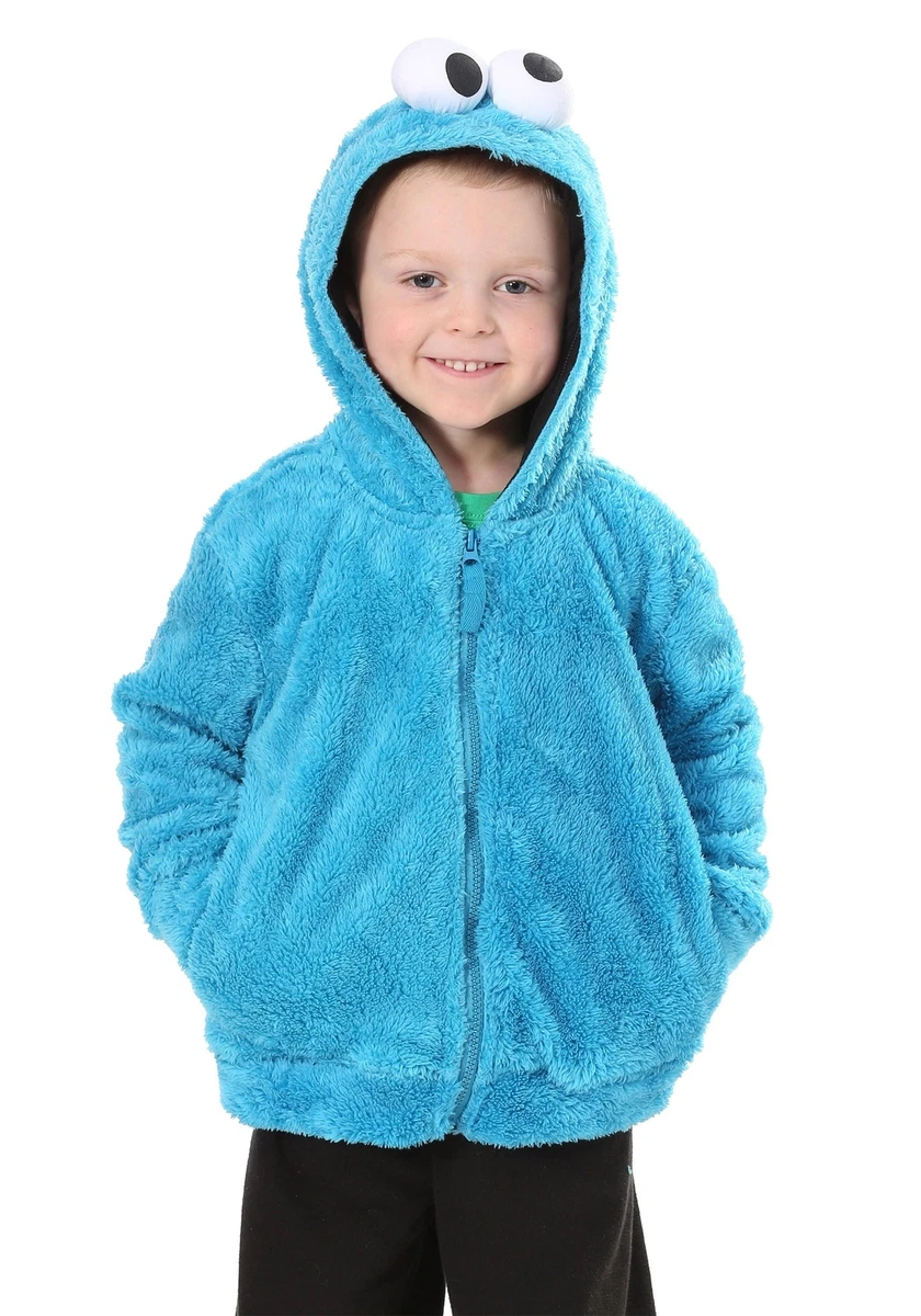 Cookie Monster Sesame Street Faux Fur Unisex Costume Hoodie | eBay