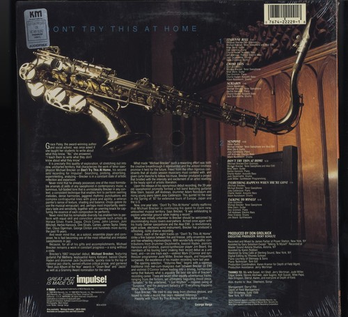 SEALED Michael Brecker Don't Try This At Home 1988 MCA-42229 Vinyl Record LP - Foto 2 di 9
