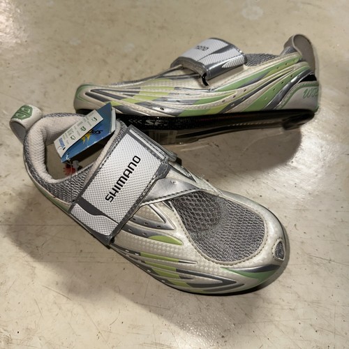 Shimano SH-WT51 Women's Cycling Shoes White Size 5 EU 36 Carbon Triathlon SPD SL - Picture 2 of 14