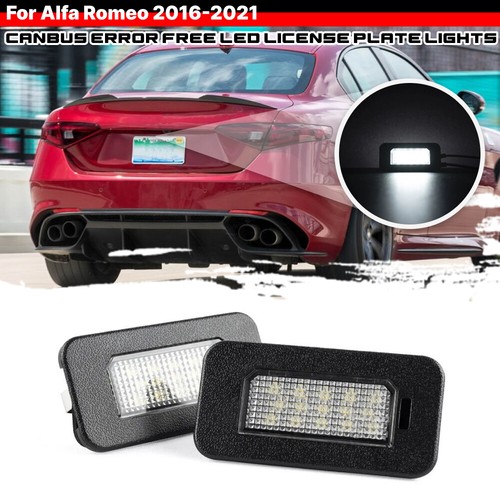 2X Iluminación matrícula para Alfa Romeo Giulia Stelvio 2017-2022 - Imagen 3 de 10