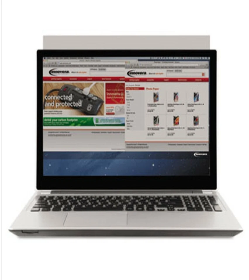 Innovera Blackout Privacy Filter for 14" Widescreen Notebook 16:9 Aspect Ratio  - Image 2 of 3