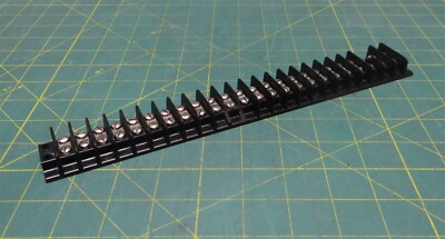 Cinch Panel Mount Barrier Terminal Block, 24 Position 11.25