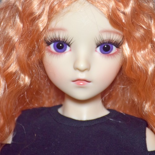 60cm 1/3 Muñeca BJD Con Maquillaje De Cara Pintado A Mano Pelo Rizado Vestido - Imagen 3 de 23