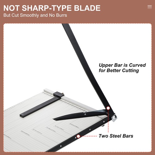 Paper Cutter B3 Paper Trimmer 21" Cutting Length 12-Sheet Capacity Paper Cutter - Picture 5 of 9