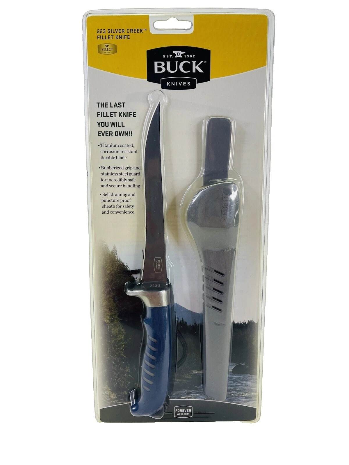 Mango de acero inoxidable Buck Knives Cuchillos de Hoja Fija De Colección