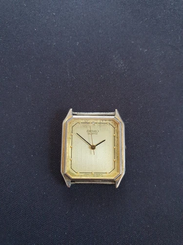 Seiko Tank Quartz Vintage Men's Unique Wristwatch