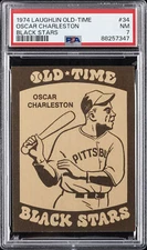 1974 LAUGHLIN OLD-TIME BLACK STARS #34 OSCAR CHARLESTON PSA 7