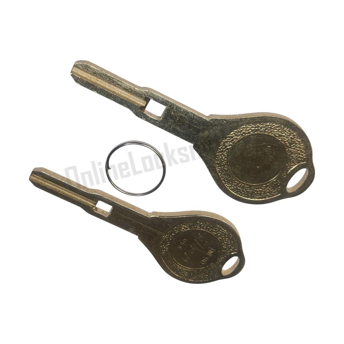 2x New Uncut Golden Non-Transponder Key Blanks For Infiniti Q45