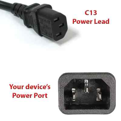 NEU Netz Netzkabel Kabel 2 m UK Stecker für HP EliteDisplay PC Monitor Display