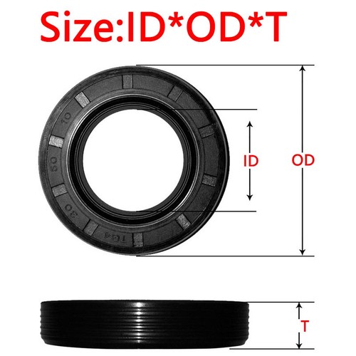 Oil Seal Nitrile Rubber Rotary Shaft Seal Double Lipped Metric Size ID 40mm-50mm - Picture 3 of 13