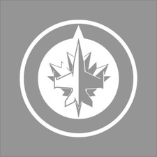 Winipeg Jets NHL Team Logo 1 Color Vinyl Decal Sticker Car Window Wall