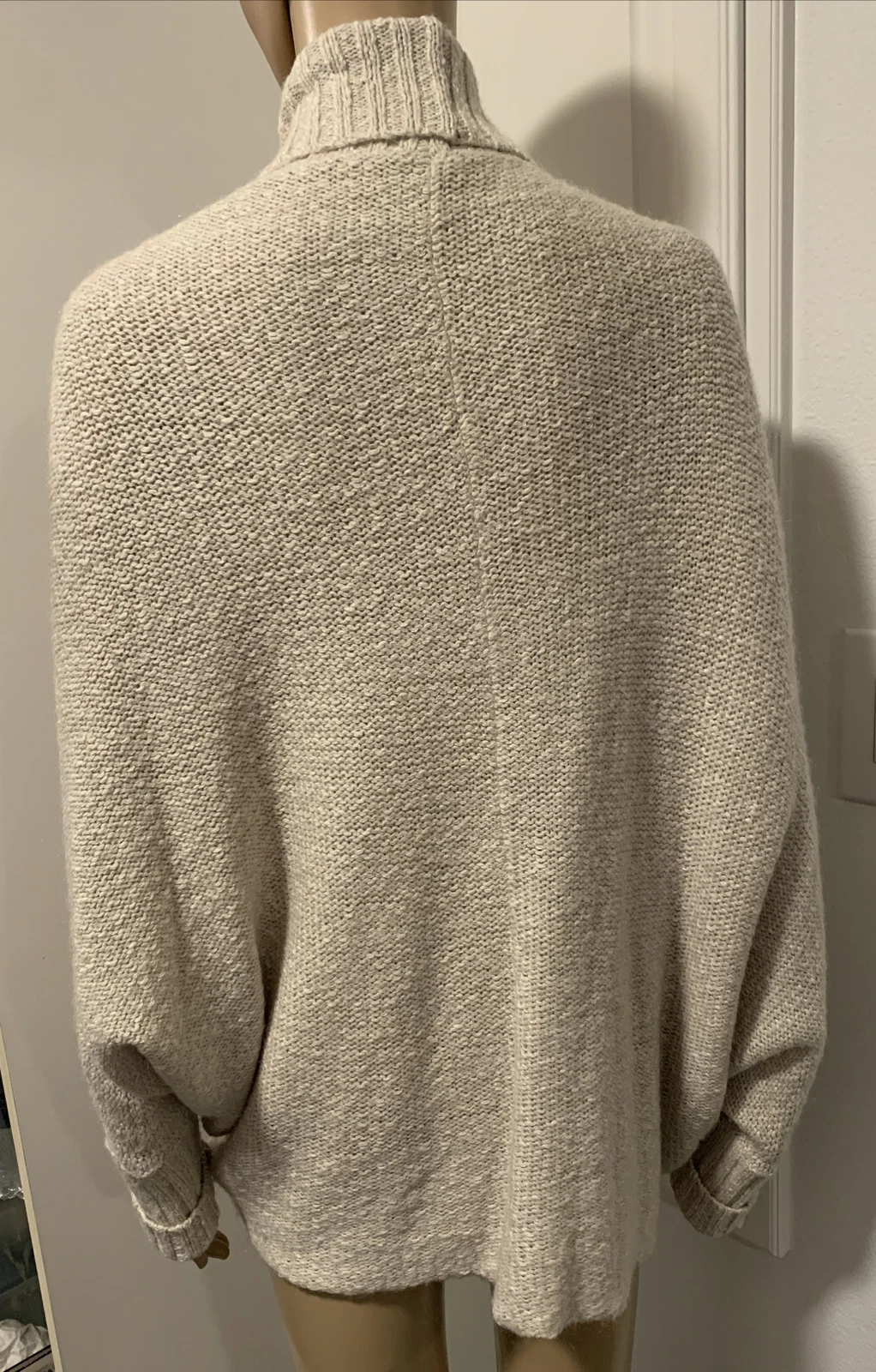 lole open front cotton mohair blend sweater
