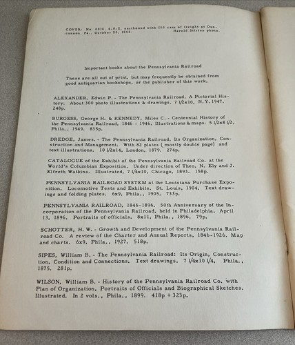 Locomotives of the Pennsylvania Railroad 1834 - 1924 by Paul T. Warner - Picture 7 of 15
