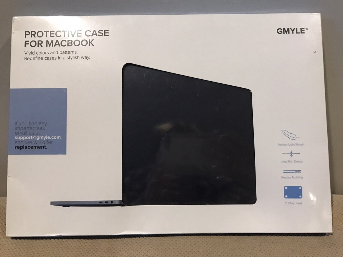 GMYLE Matte Hard Protective Case For Macbook (Retina 13 Inch), Navy Black