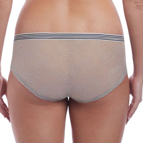 Freya Wild Short Brief Grey Leopard Size S 10 12 Mid Rise Lace Knickers 5426 New - Picture 3 of 12