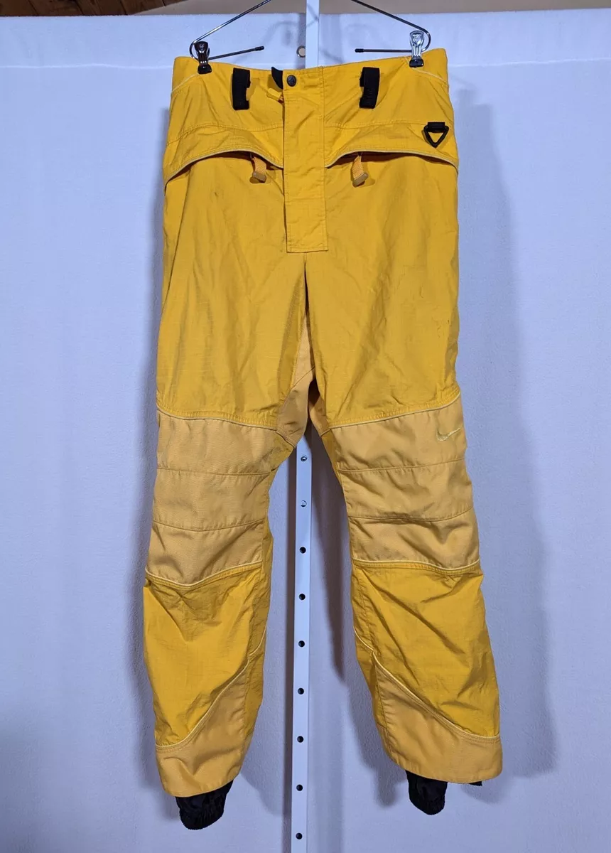 Nike ACG Vintage 1997 Snowboard Safety Yellow Ripstop Heavy Duty S