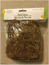 FLORAL MOSS for Artificial Arrangements - 67 Cu. In.- NEW!!!  - FREE SHIPPING!!!