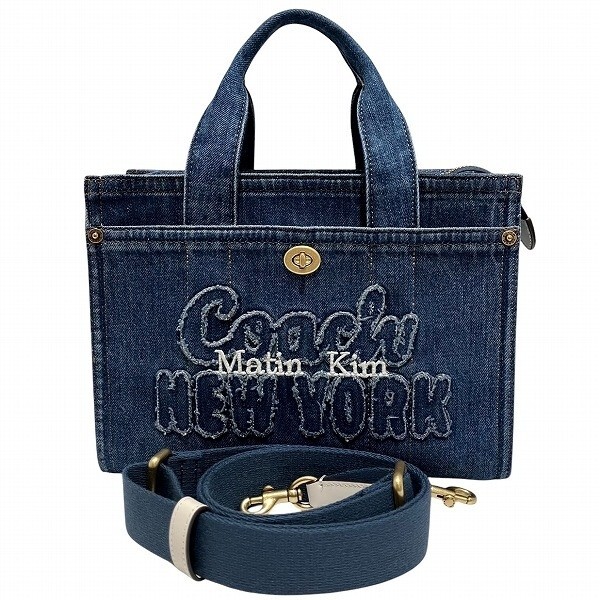 COACH [COACH × MATIN KIM] Cargo Tote Bag 26 Denim Blue CAZ29