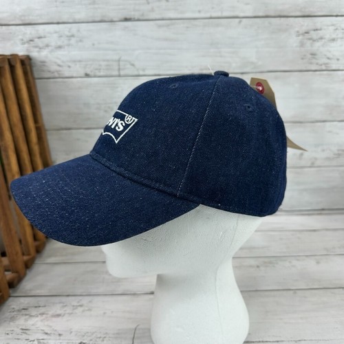 Levi's Dark blue Denim Cap Strapback Youth Boys girls Hat NWT - Picture 5 of 9