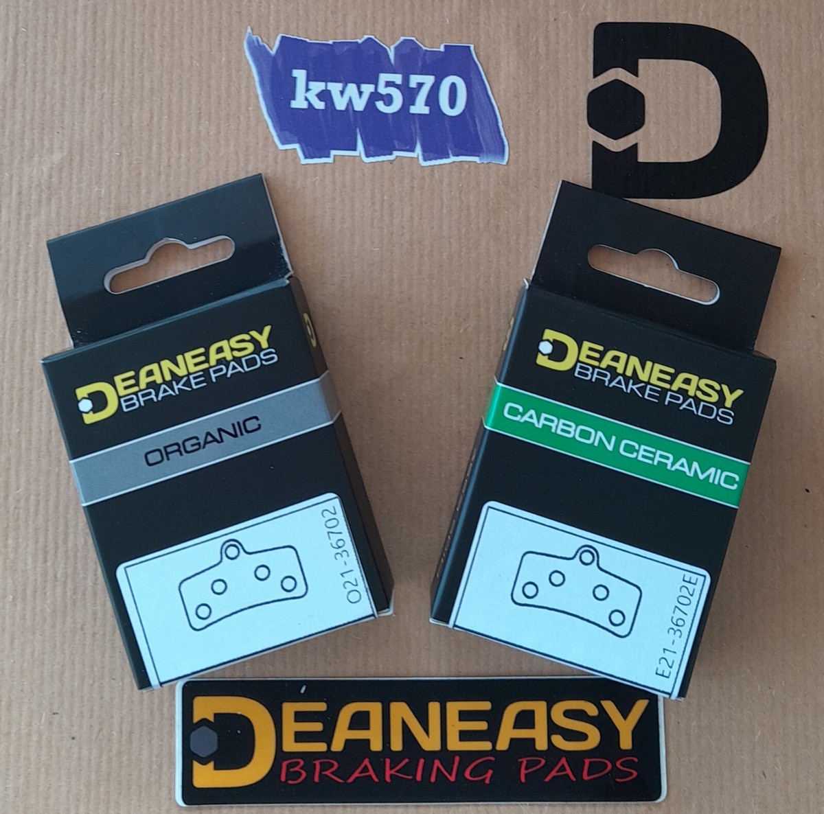 Deaneasy Pair of pads for Shimano XTR/XT/Saint/Zee D/H Organic - Main Image