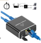 Rozdzielacz Ethernet 1000mbps High Speed 1 do 2 urządzeń Jednoczesna sieć Nowy