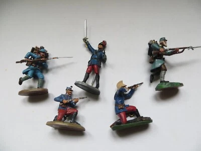 lot 63 5 figurines hachette de la premiere guerre mondiale taille 6 cms en plomb - Photo 1/4