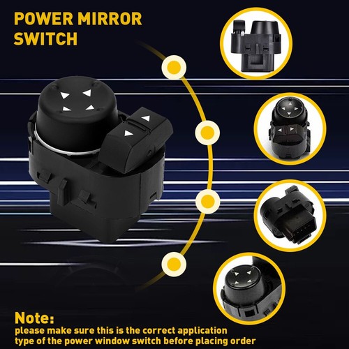 Mirror + Door Lock Switch For 2007-2014 Chevy Silverado GMC Sierra 2500HD 3500HD - Foto 5 di 12