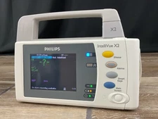 Philips IntelliVue X2 M3002A Portable MP2 Sp02 ECG MMS Patient Transport Monitor