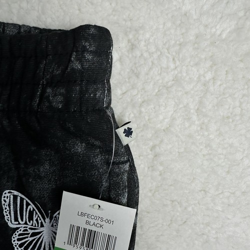 Lucky Brand Girl Graphic Sweatpants Fleece Joggers w Ribbed Cuffs Tie Dye Blck L - Picture 11 of 12