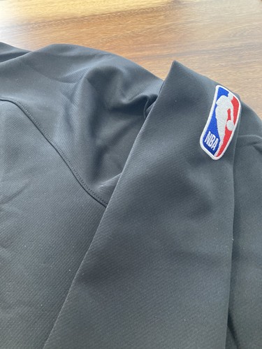 MENS NBA NIKE ATLANTA HAWKS CITY EDITION JACKET TEAM ISSUED BLACK LARGE L NEW - Picture 3 of 10