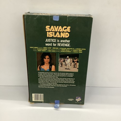 Savage Island (1985 BETA) NOT VHS—Force Video *Big Box* Lighting Video *RARE* - Picture 2 of 12