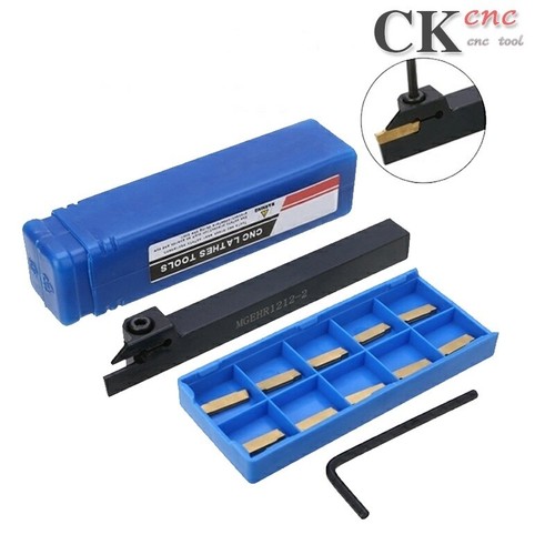 MGEHR1212-2 Lathe Turning Tool + GROOVING CUT-OFF insert MGMN200-G  - Picture 1 of 5