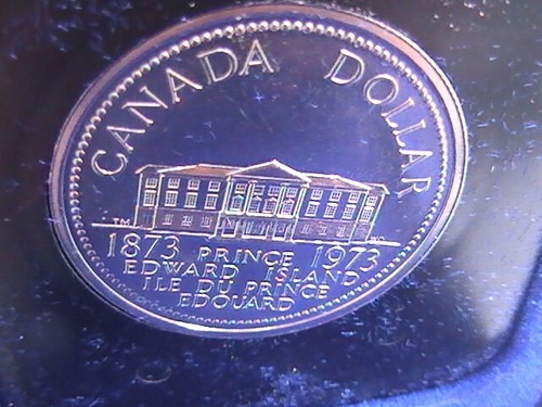 CANADA 1873-1973 Prince Edward Island One Dollar Elizabeth II w/Case UNC - 第 2/8 張圖片