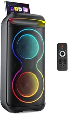 JYX T20 Karaoke Machine for Adults, Big Bluetooth Party Speaker with LED Disco