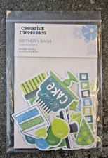 CREATIVE MEMORIES -BIRTHDAY BASH Embellishments 2024 NEW - 20 Die Cuts