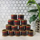 Pier 1 Brass Jewel Tones Enamel Napkin Rings Set of 14 Red Green Purple Holiday