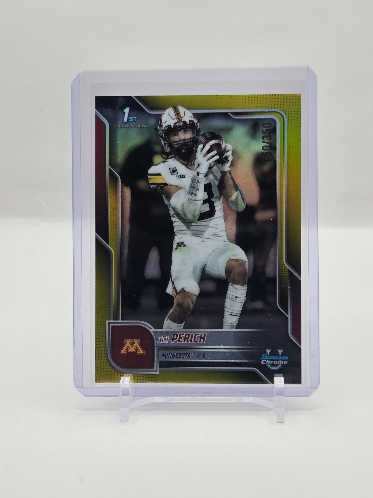 Koi Perich 2025 Bowman Chrome U True Yellow Refractor 150/350 #116, Minnesota