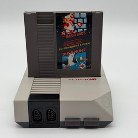 Hyperkin Retron HD NES Console Grey with Super Mario Bros Duck Hunt Game Bundle