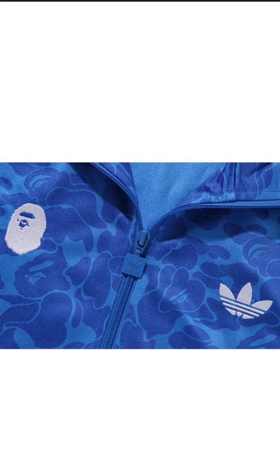 BAPE x adidas Firebird Track Top Size XXL Blue JN7118 Sold Out Online, BNWT - Image 3 of 4