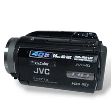 JVC Everio GZ-HD10U Full HD 1080i 40GB HDD Camcorder 10x Tested NEEDS CHARGER