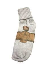 Vintage Ribbed Cuff Ankle Slouch Socks Ribbed Scrunch New Old Stock Gray 9-11