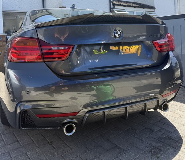 Ala Labbro Spoiler Stivale Posteriore Carbonio Abs Stile M4 Per Bmw F32 Coupè 420 2014-2018-image