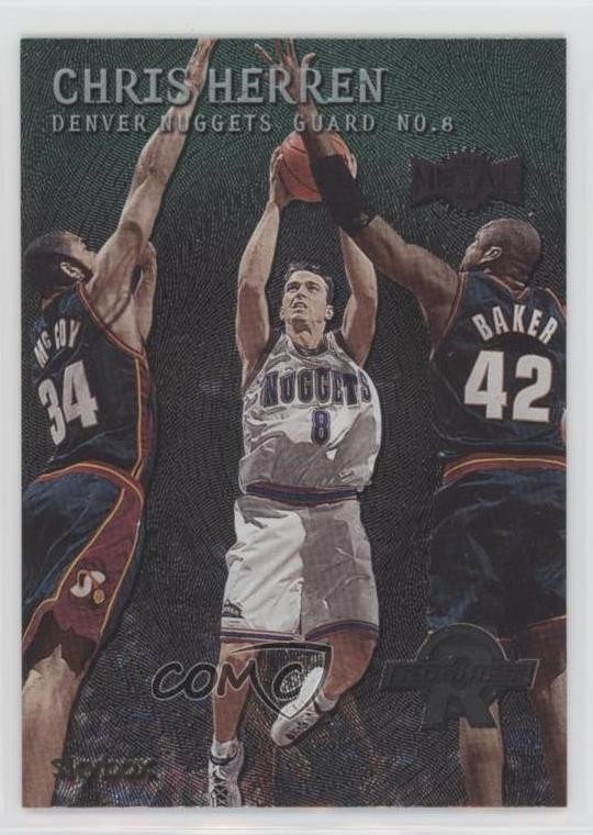 1999-00 Skybox Metal Rookies Emerald Chris Herren #175 Rookie RC 3c7