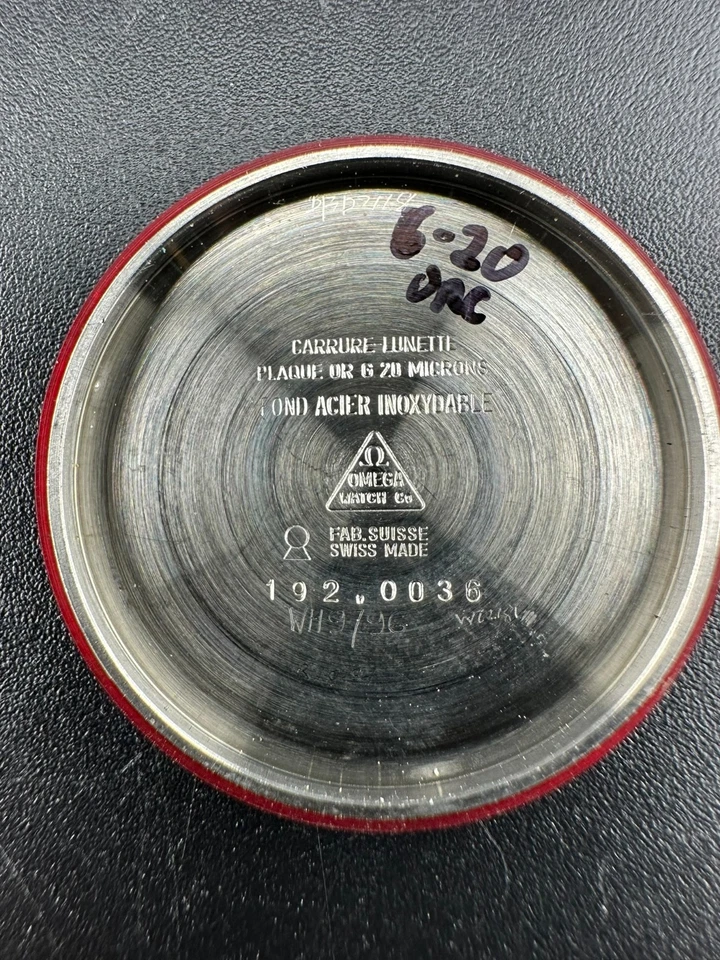 Relógio de quartzo masculino OMEGA De Ville cal.1342 mostrador dourado folheado a ouro 32mm 192.0036 - Imagem 4 de 4