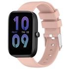 Cinturino in silicone per Amazfit Bip 3 Pro  liscio tinta unita da 20 mm rosa