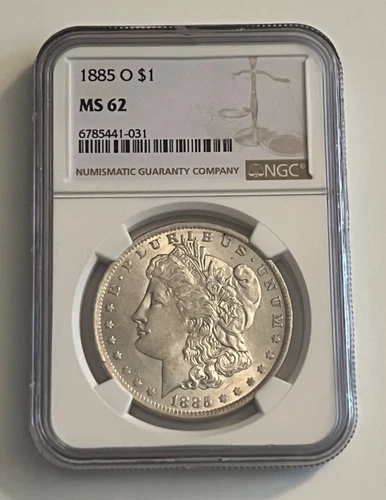 1885 O Morgan Silver Dollar $1 - NGC MS62