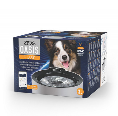 Zeus Oasis Plus Smart Fountain, Grey Volume 3 Litre NEW! with wifi and app