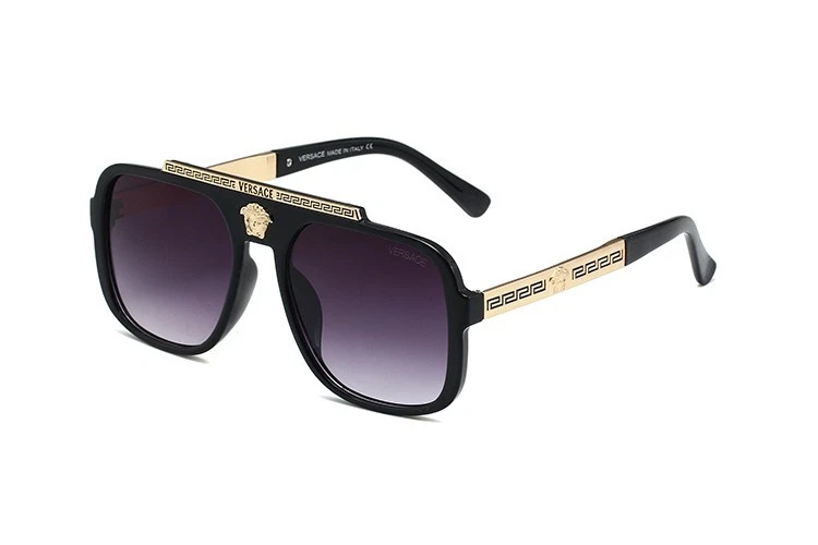 Gafas de sol cuadradas clásicas Versace para hombre parasol bronceado gafas de sol pesca + caja Foto 3 de 4