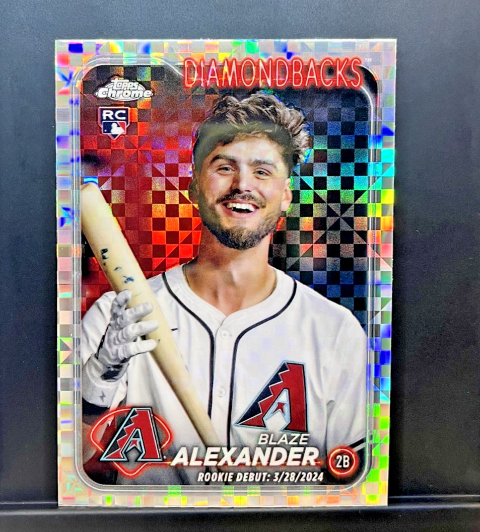 2024 Topps Chrome Update #USC62 Blaze Alexander X-Fractor Rookie FREE SHIPPING