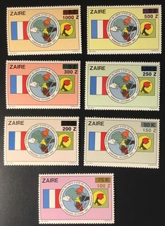 Zaire overprints MNH 909